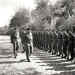 Major Smith commanding the Guard of Honour for Field Marshal Rokossovsky at Wismar, 7th May 1945