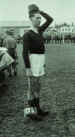 CSM Dent in fancy dress for a football match, Palestine, 1946
