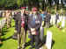 Leslie McCreesh at the Oosterbeek Cemetery in September 2004