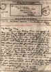 A letter sent home from Italy by Leslie Saddler