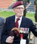 James Hill attending a ceremony in Normandy, 2004