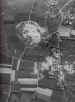 An enlarged aerial reconnaissance photograph of the Merville Battery