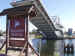 The new Pegasus Bridge with its ramp raised